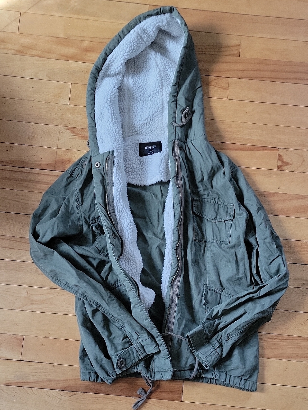 Womens Green Utility Jacket